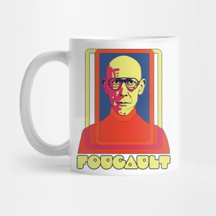 Michel Foucault -- Retro 70s Style Mug